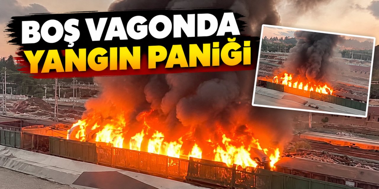 Boş vagonda yangın paniği