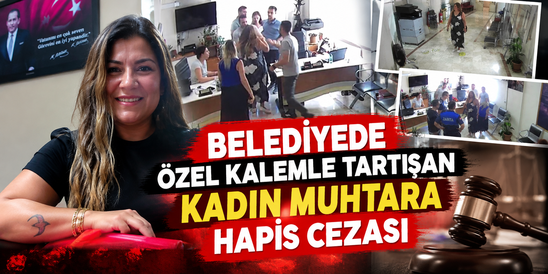 Belediyede özel kalemle tartışan kadın muhtara hapis cezası