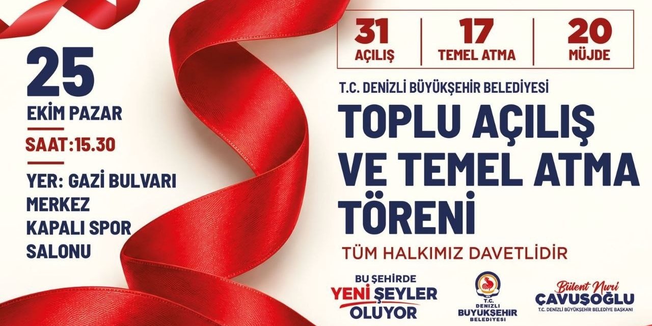 Denizli Büyükşehir’den 16,2 milyar TL’lik yatırım hamlesi