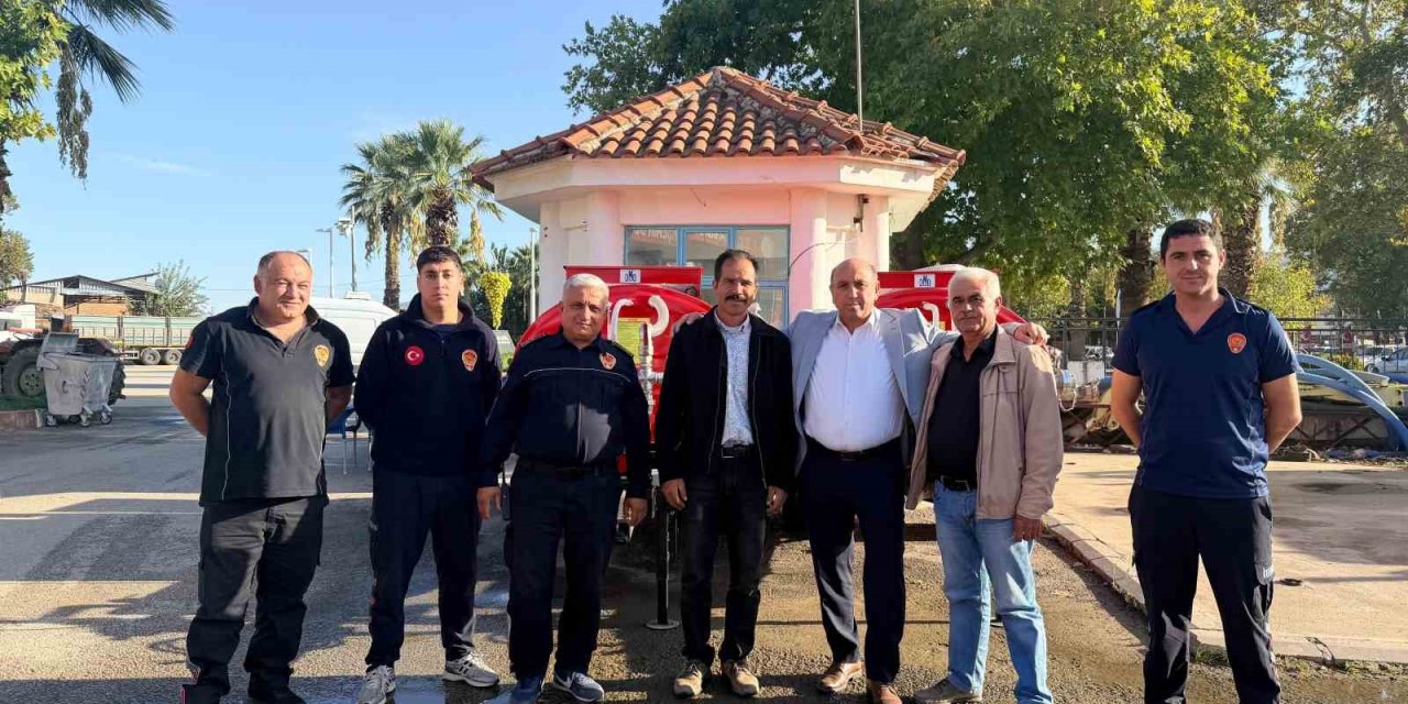Sarıgöl’de iki mahalleye yangın tankeri desteği