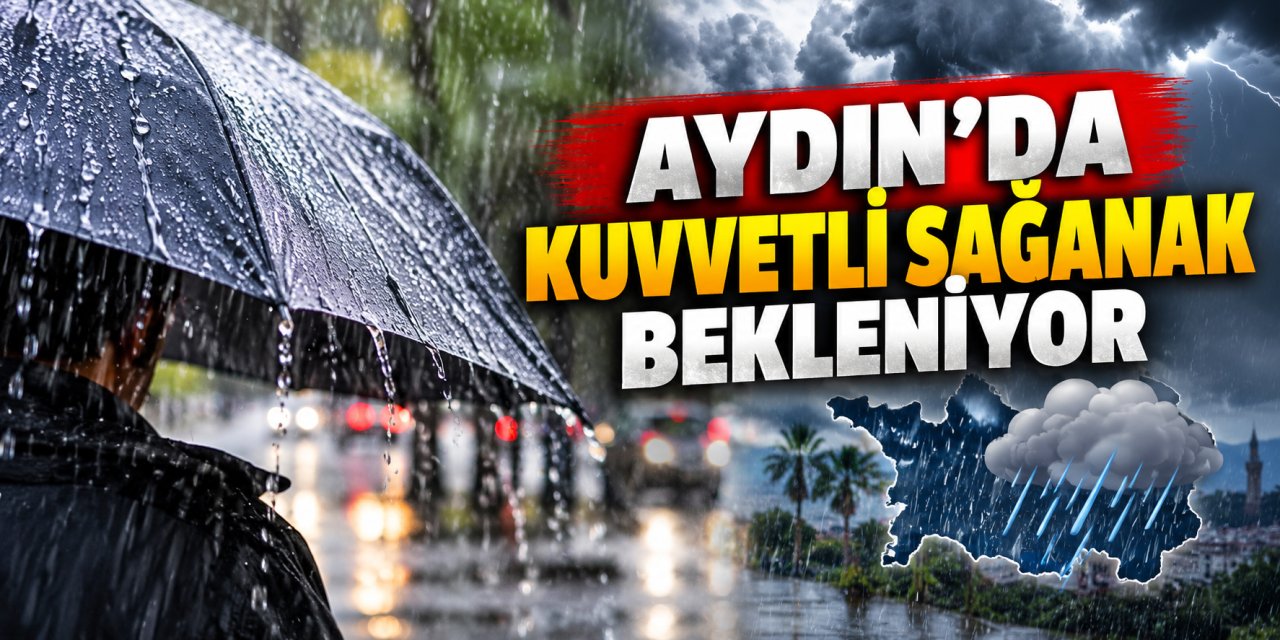 Aydın’da kuvvetli sağanak bekleniyor