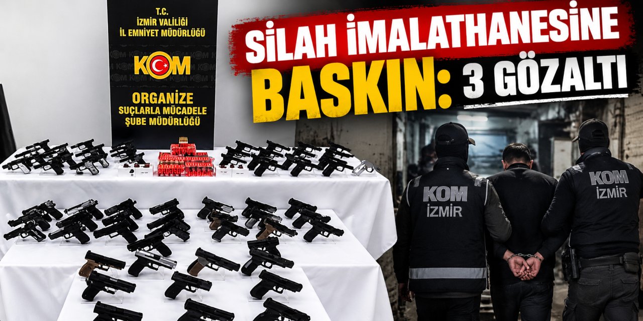 Silah imalathanesine baskın: 3 gözaltı