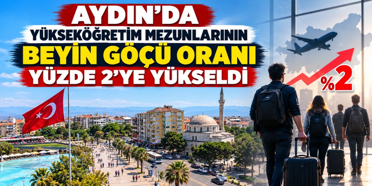 Aydın’da yükseköğretim mezunlarının beyin göçü oranı yüzde 2’ye yükseldi