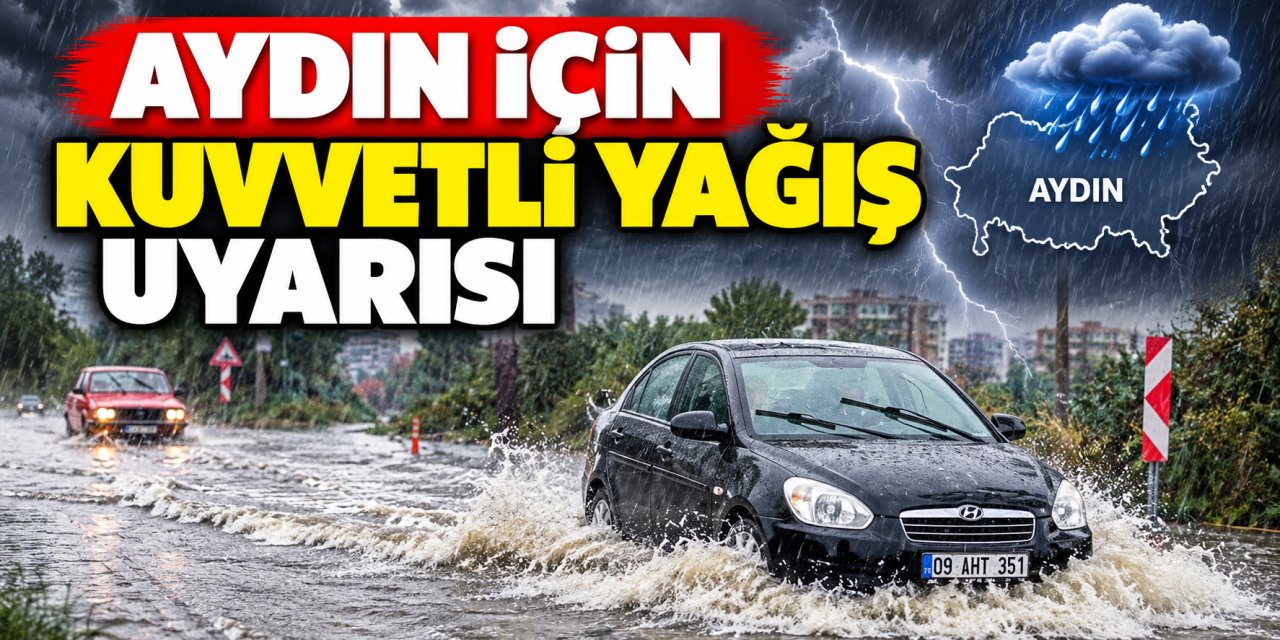 Aydın için kuvvetli yağış uyarısı