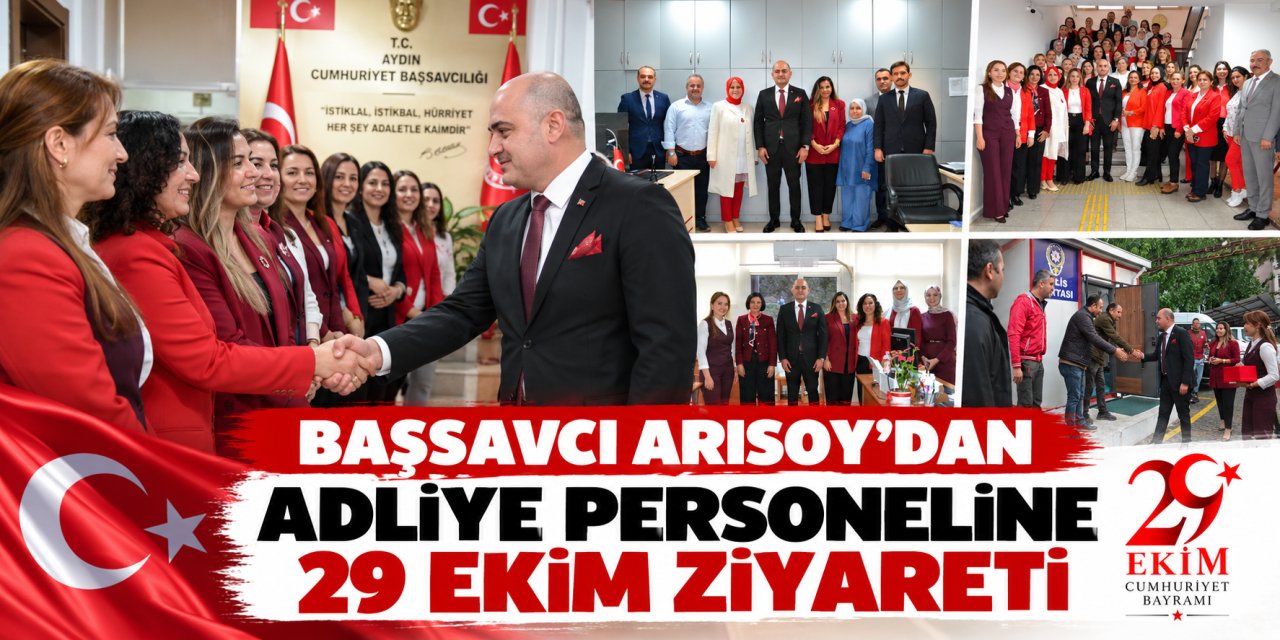 Başsavcı Arısoy’dan adliye personeline 29 Ekim ziyareti