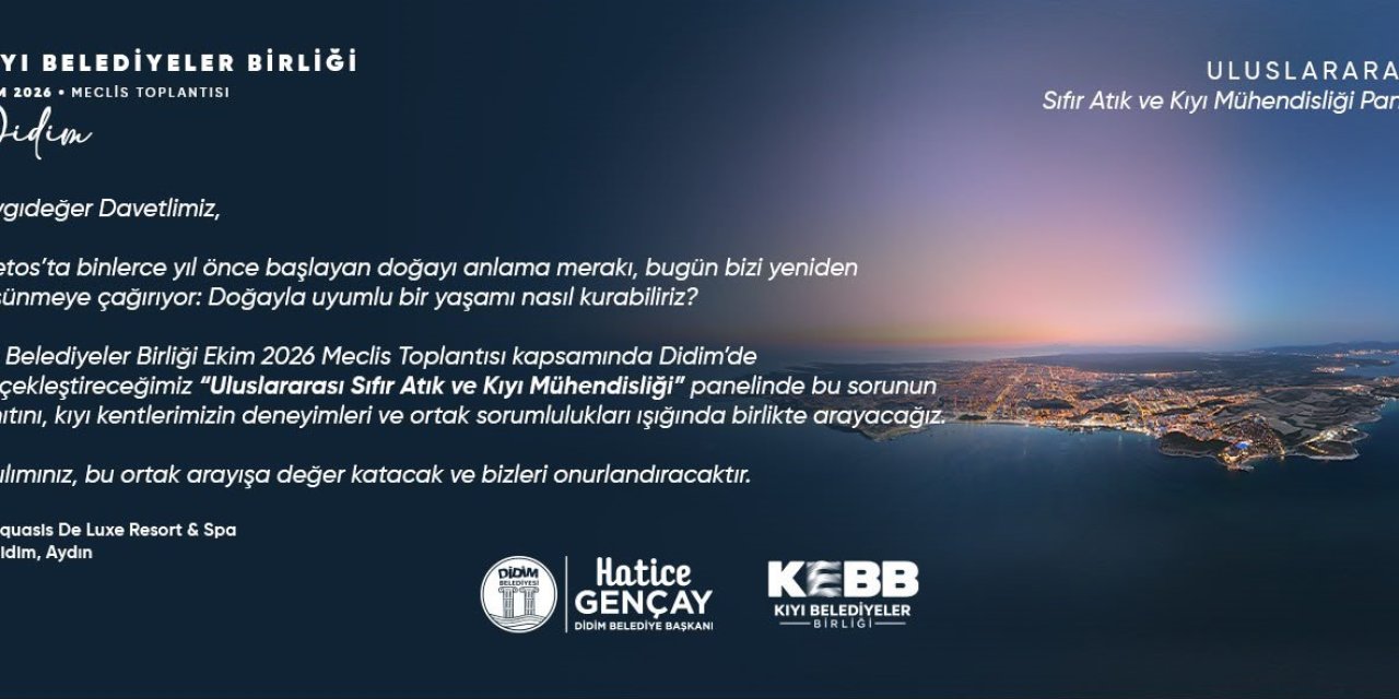 Didim Belediyesi, Kıyı Belediyeler Birliği toplantısına ev sahipliği yapacak