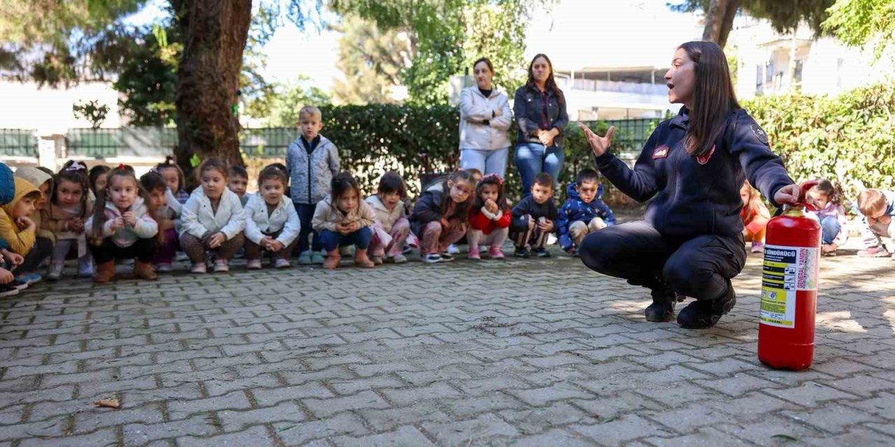 Aydın’da miniklere yangın ve acil durum eğitimi