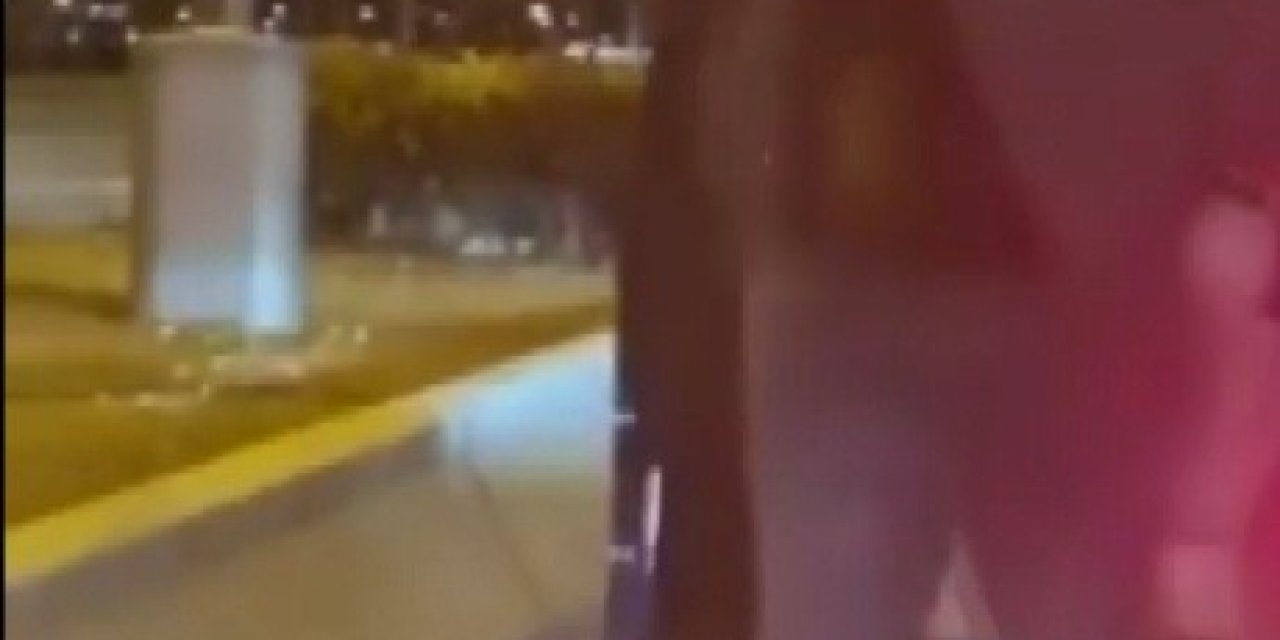 Yol kesen trafik magandaları otomobilde bebek olmasına rağmen tehditlere devam etti