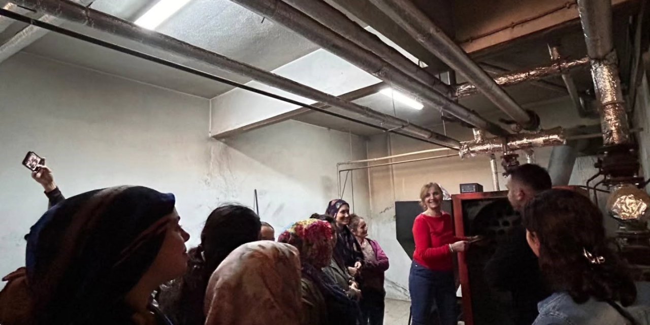 Sultanhisar’da kalorifer ateşçiliği kursiyerlerine uygulamalı eğitim