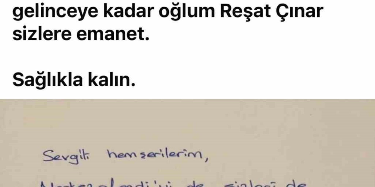 Tutuklanan Başkan Doğan’dan mesaj