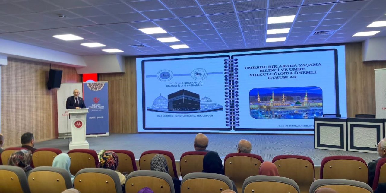 Denizli’de 186 umre yolcusu için bilgilendirme semineri düzenlendi