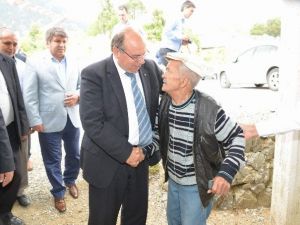 Vali Çiçek, Dalaman’ın Çöğmen Mahallesini Ziyaret Etti