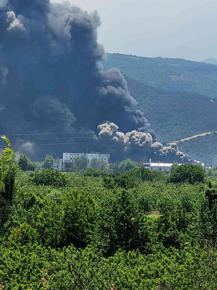 Bursa’da Barakfakih Organize Sanayi Bölgesindeki bir fabrikada yangın çıktı. Bölgeye çok sayıda itfaiye ekibi sevk edildi.