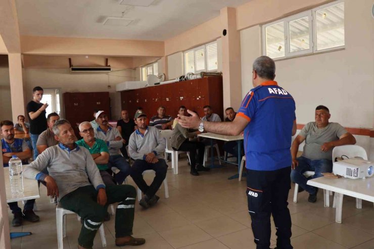Nazilli’de belediye personeline afetlere hazırlık eğitimi