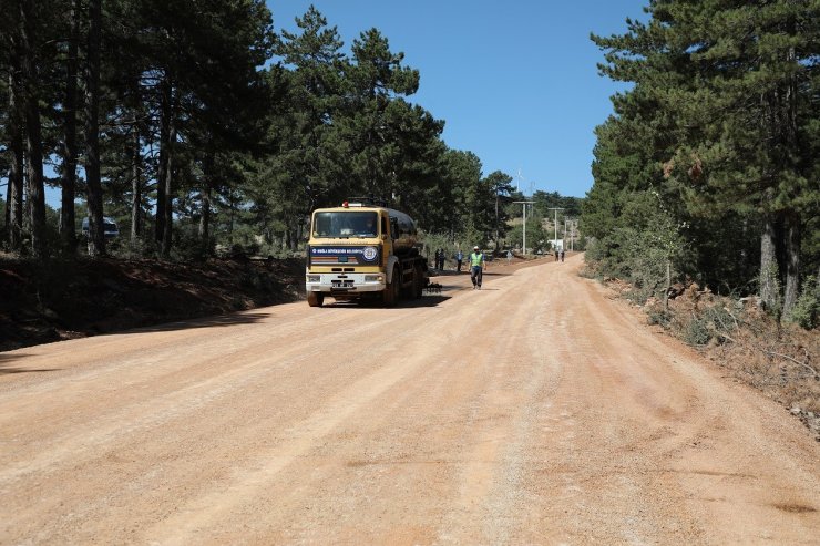 Büyükşehir’den yeni model asfaltlama