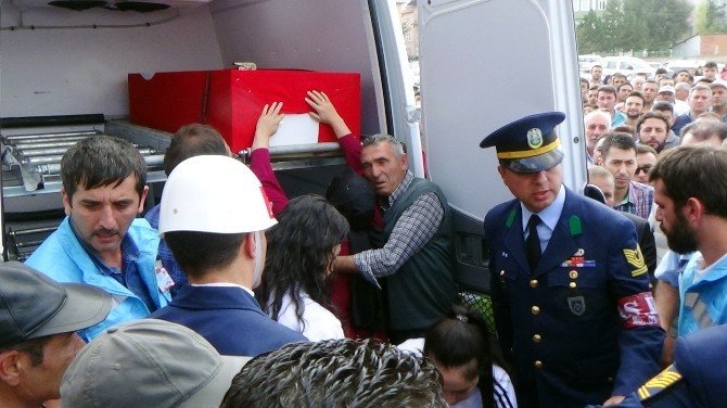 8 Yaşındaki Ecrin Şehit Babasını Asker Selamı İle Uğurladı
