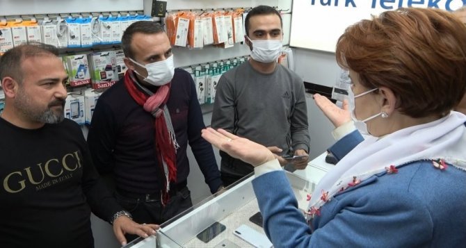 Akşener, Kahramanmaraş’ta esnafı ziyaret etti