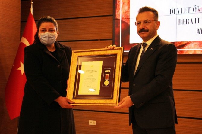 Aydın’da Devlet Övünç Madalyası ve Beratı Tevcih Töreni gerçekleştirildi