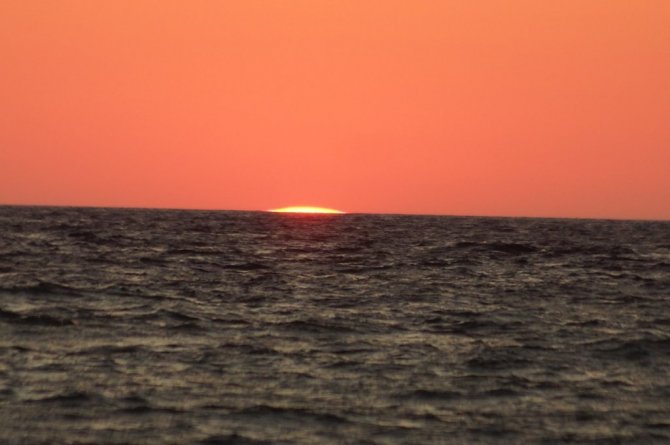 Aydın’da muhteşem gün batımı