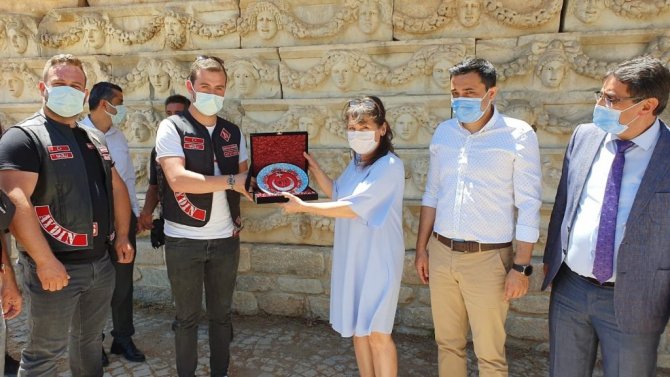 Aydın’ın kültür tanıtımına motosiklet tutkunlarından anlamlı destek