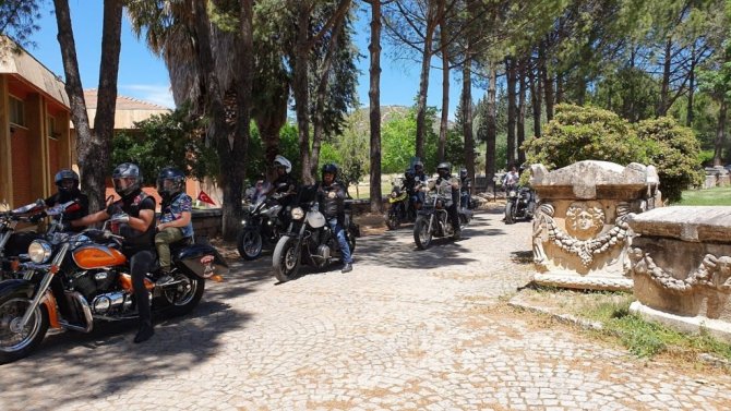 Aydın’ın kültür tanıtımına motosiklet tutkunlarından anlamlı destek