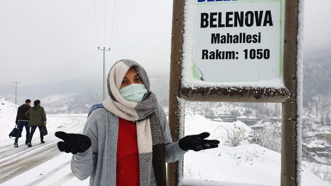 Aydın’ın Uludağ’ı beyaz örtü ile kaplandı
