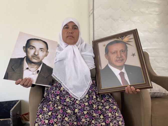 Baba hasretini Cumhurbaşkanı Erdoğan ile gideriyor