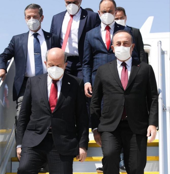 Bakan Çavuşoğlu ve KKTC Cumhurbaşkanı Tatar Cenevre’de