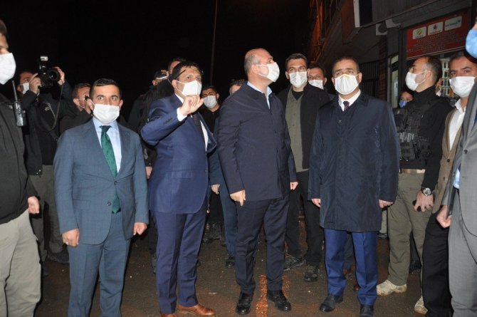 Bakan Soylu Yüksekova’da devam eden çalışmaları yerinde inceledi