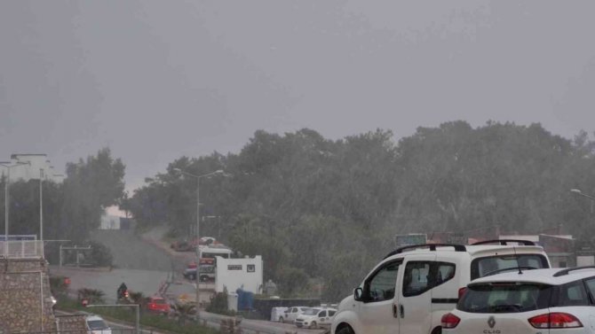 Bodrum’da kar sürprizi