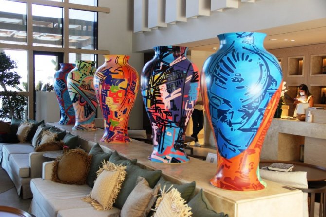 Bodrum’da sanatla tatili bir arada sunan otel ilgi odağı oldu