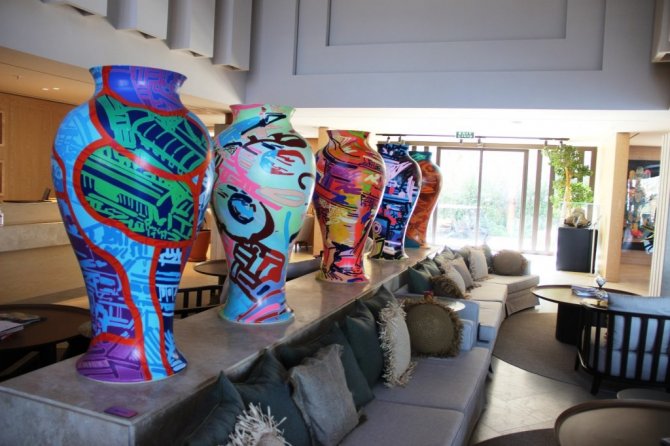 Bodrum’da sanatla tatili bir arada sunan otel ilgi odağı oldu