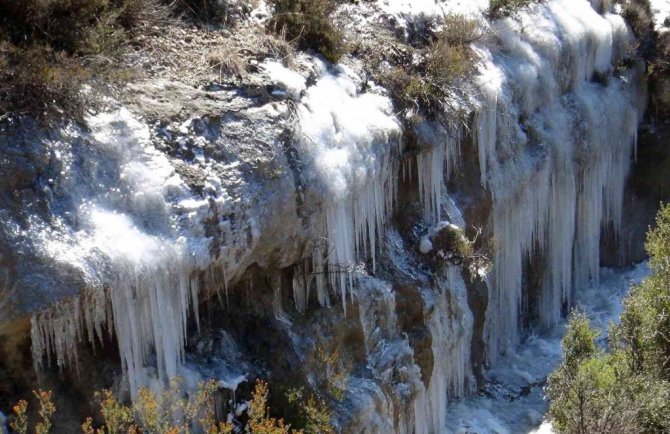 Buz tutan kanyonun görsel şöleni büyüledi