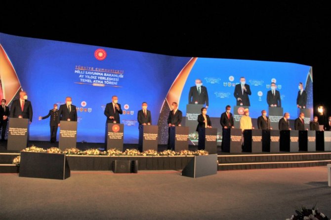 Cumhurbaşkanı Erdoğan, Ay Yıldız Yerleşkesi’nin temel atılma törenine katıldı