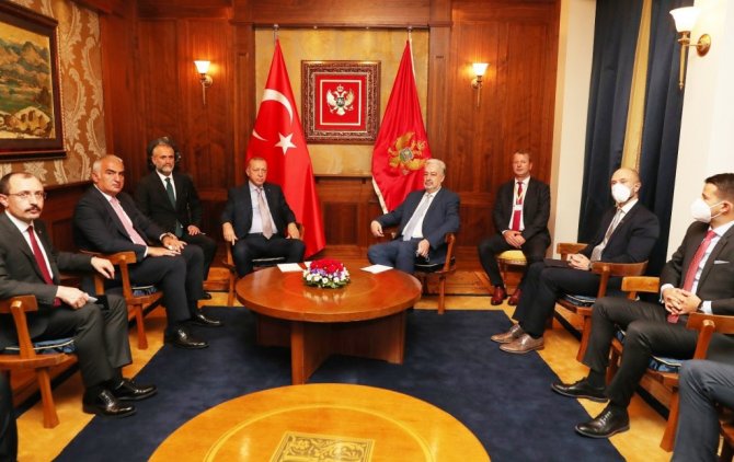 Cumhurbaşkanı Erdoğan, Karadağ Başbakanı Krivokapiç’i kabul etti