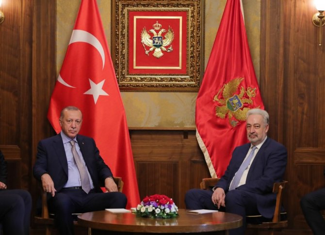 Cumhurbaşkanı Erdoğan, Karadağ Başbakanı Krivokapiç’i kabul etti