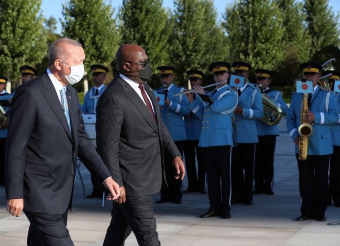 Cumhurbaşkanı Erdoğan, Kongo Cumhurbaşkanı Tshilombo’yu resmi törenle karşıladı