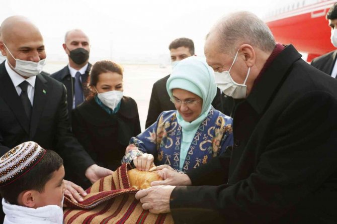 Cumhurbaşkanı Erdoğan, Türkmenistan’da