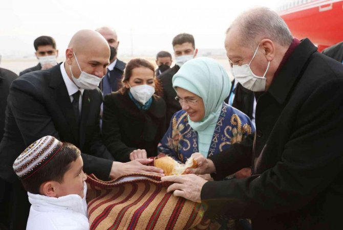 Cumhurbaşkanı Erdoğan, Türkmenistan’da