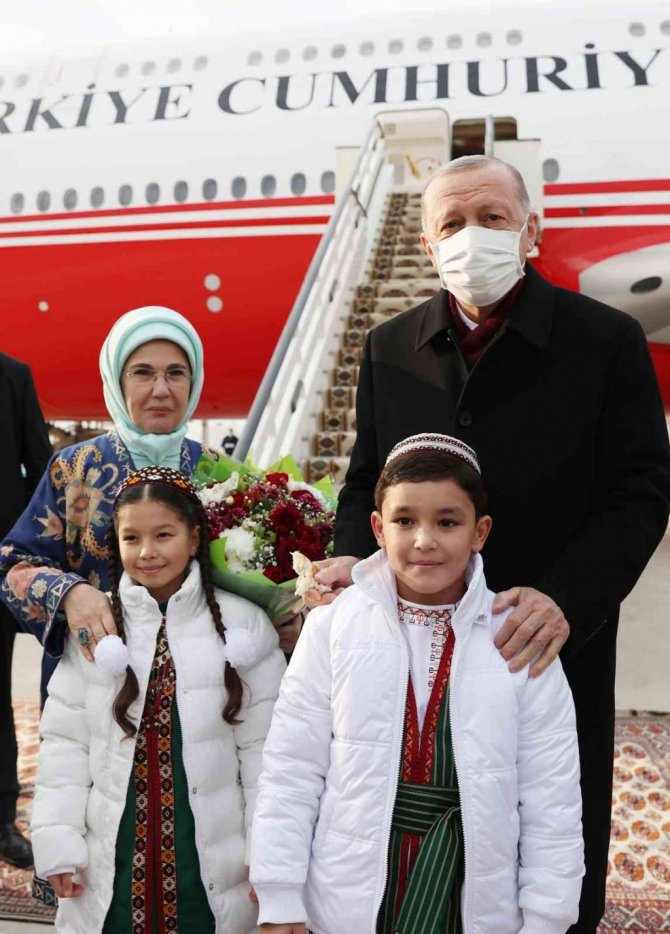 Cumhurbaşkanı Erdoğan, Türkmenistan’da