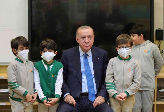 Cumhurbaşkanı Erdoğan, Üsküdar’daki Palet Türk Müziği İlkokulu’nun açılışı yaptı
