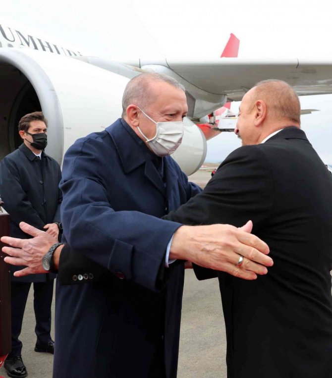 Cumhurbaşkanı Erdoğan ve Aliyev, Füzuli Uluslararası Havalimanı’nın açılışını yaptı