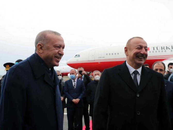 Cumhurbaşkanı Erdoğan ve Aliyev, Füzuli Uluslararası Havalimanı’nın açılışını yaptı