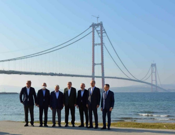Cumhurbaşkanı Erdoğan’dan 1915 Çanakkale Köprüsü’nde Kanal İstanbul mesajı