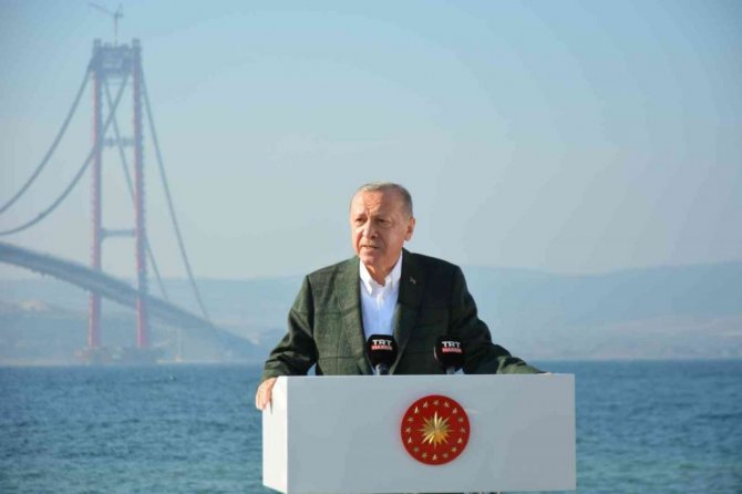Cumhurbaşkanı Erdoğan’dan 1915 Çanakkale Köprüsü’nde Kanal İstanbul mesajı