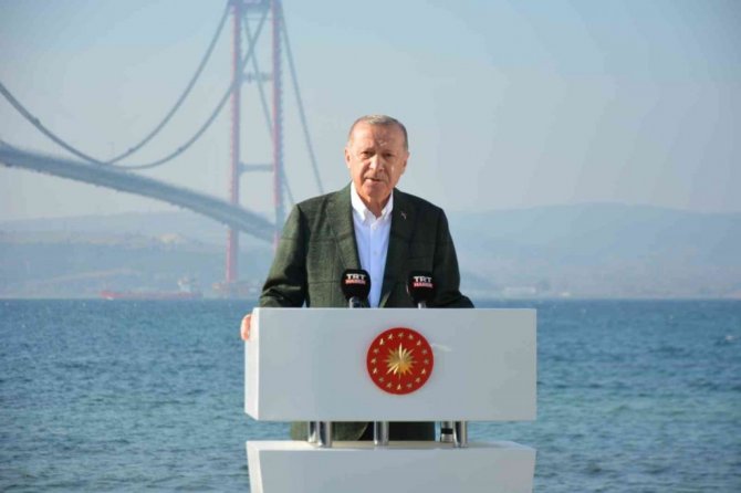 Cumhurbaşkanı Erdoğan’dan 1915 Çanakkale Köprüsü’nde Kanal İstanbul mesajı