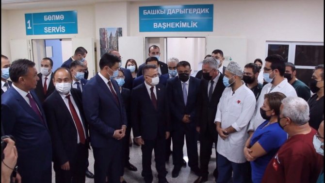 Cumhurbaşkanı Yardımcısı Oktay, Kırgızistan Cumhurbaşkanı Caparov ile görüştü