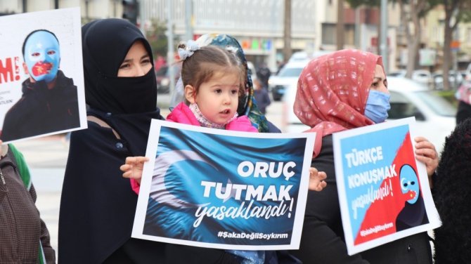 Denizli’de STK’lardan Doğu Türkistan’daki soykırıma kınama ü
