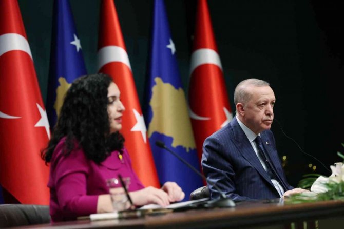 Erdoğan-Osmani ortak basın toplantısı