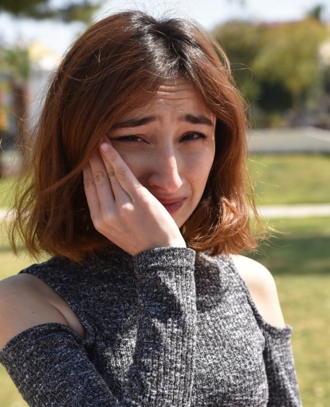 Genç kız ölüm korkusunu gözyaşlarıyla anlattı